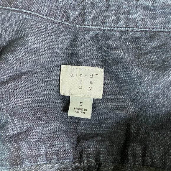 A New Day Dark Blue Chambray Denim Dress Small - Picture 5 of 5